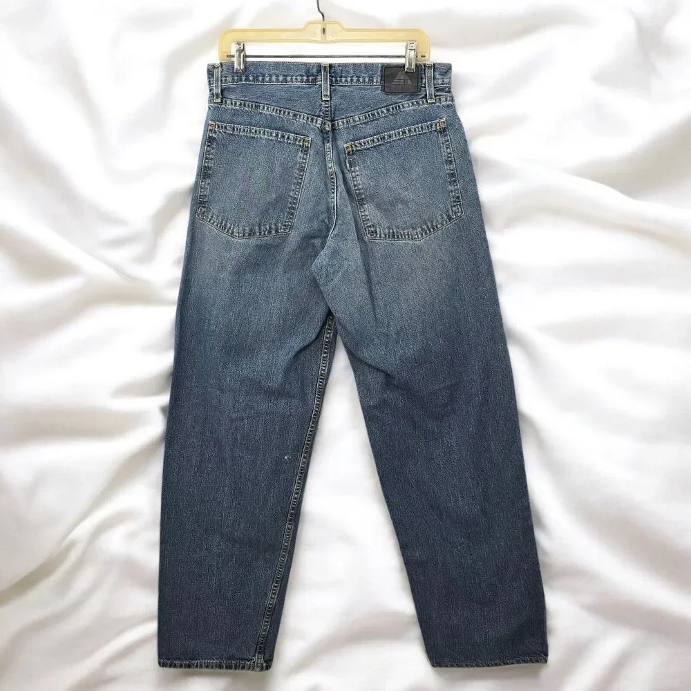 Vintage 90s Levis Silvertab Baggy Jeans Men Size 33x34 Blue Wide Leg Medium Wash